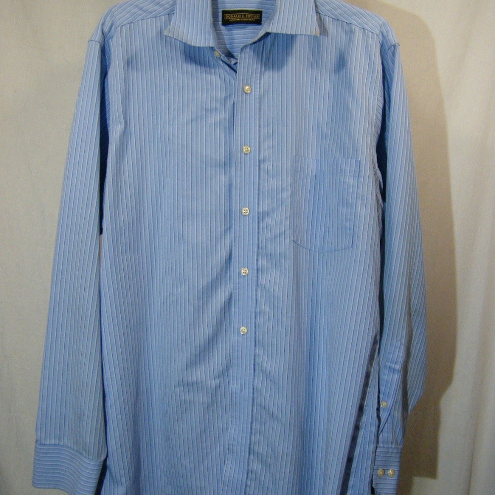 DONALD J TRUMP NON IRON LONG SLEEVE BUTTON DOWN SH